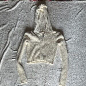 Aeropostale Cream Hooded Jacket